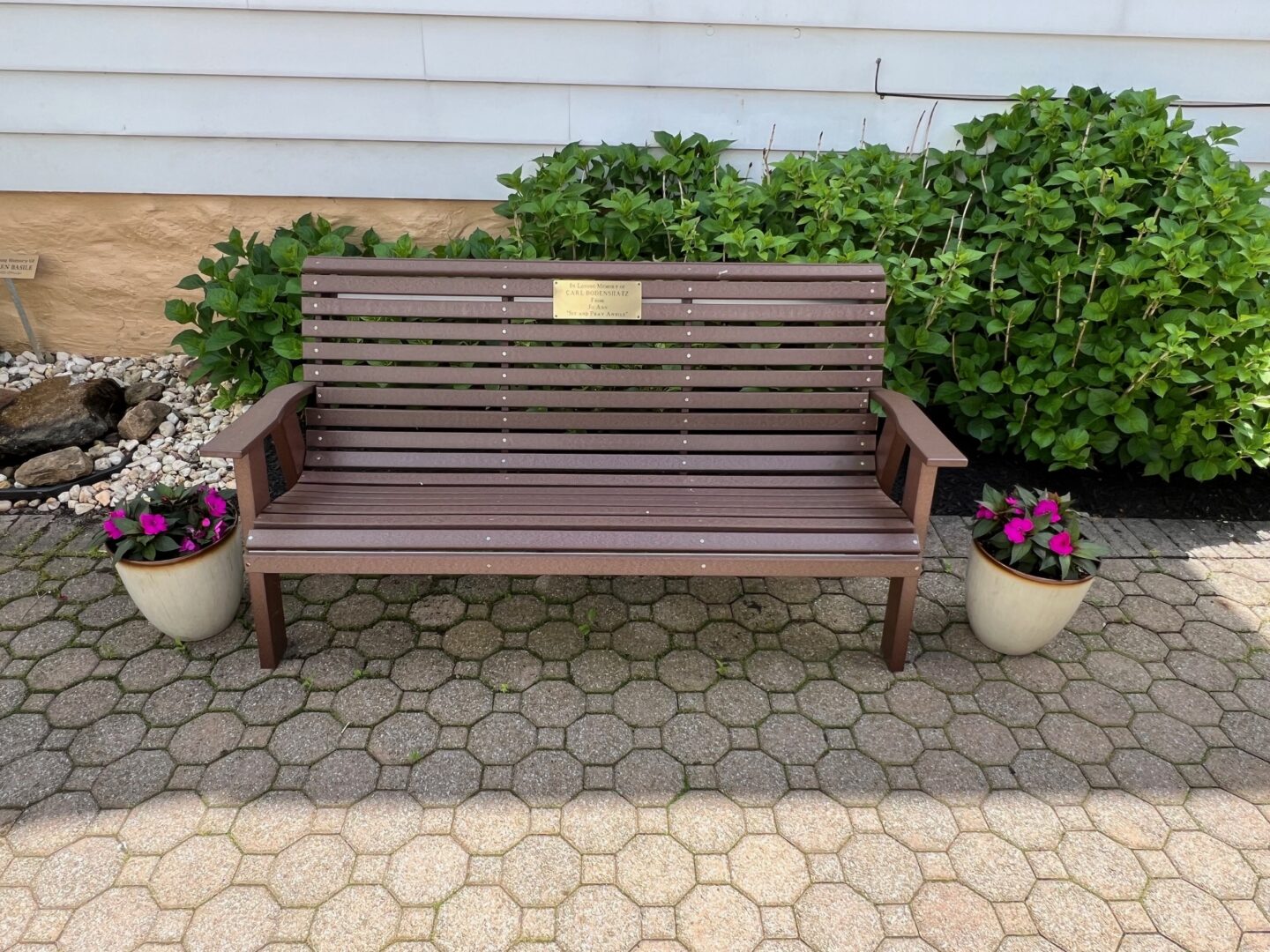 Prayer Bench 1 - In Loving memory of Carl Bodenshatz